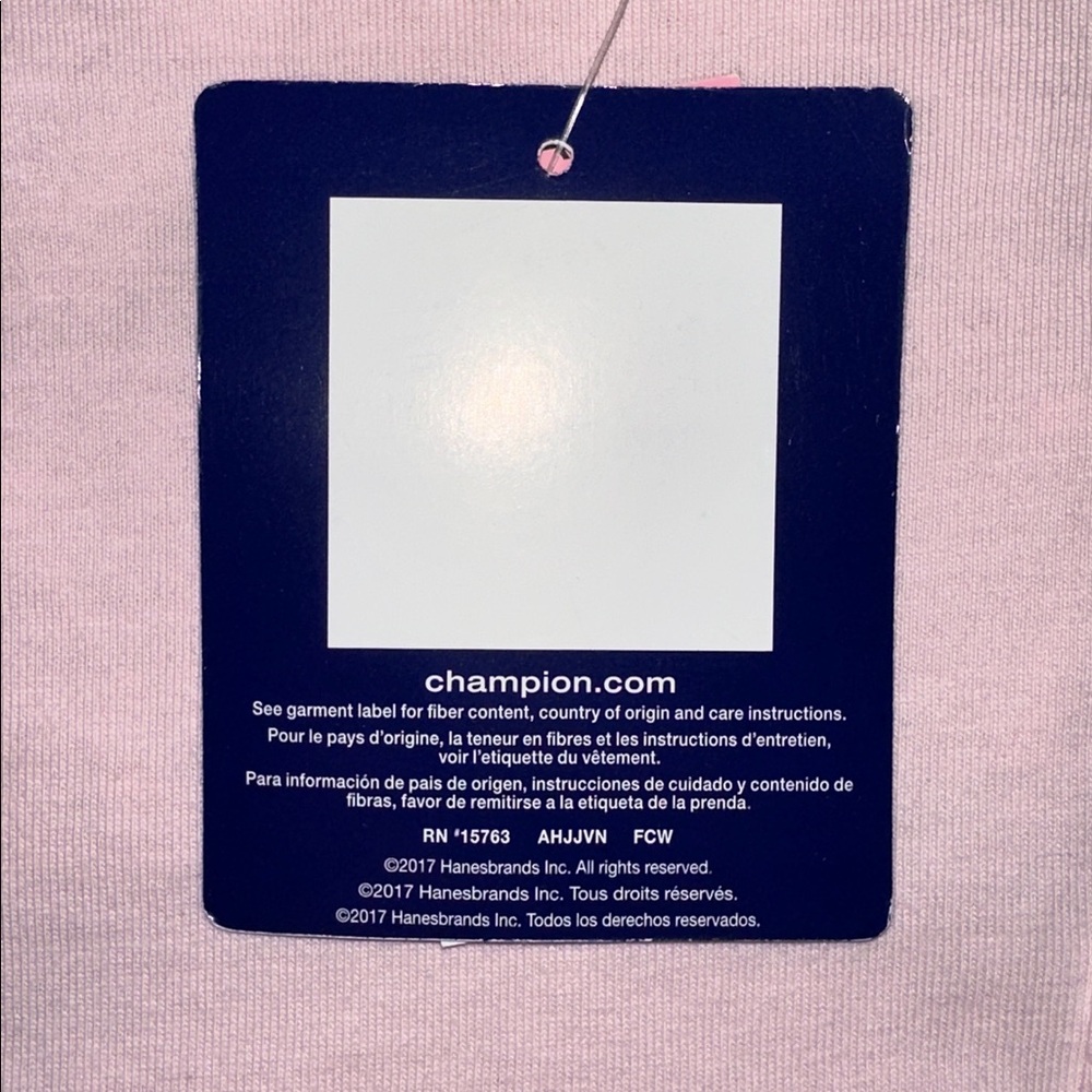 NWT West Virginia Mountaineers Athletics Champion Light Pink Long-Sleeve Tee, S - Picture 10 of 15